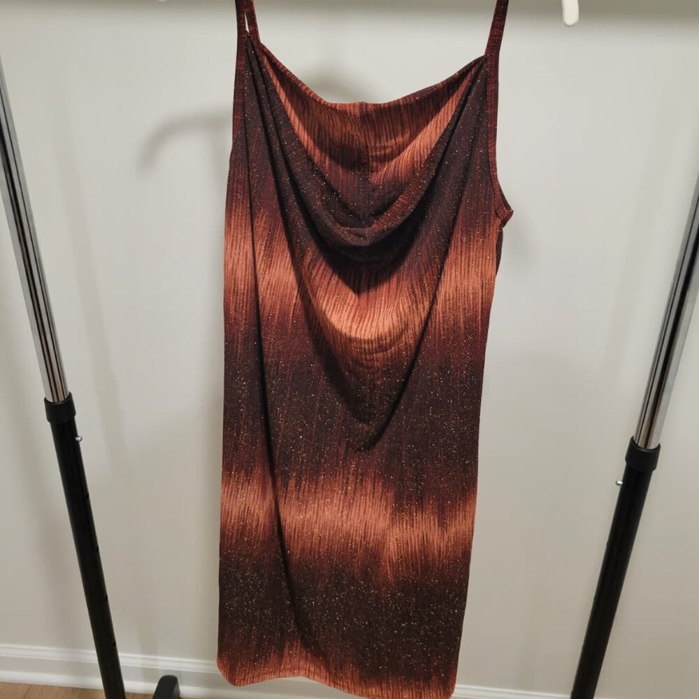 Sleeveless Ombre Pleated Dress